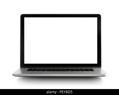 Laptop, studio shot. Stock Photo