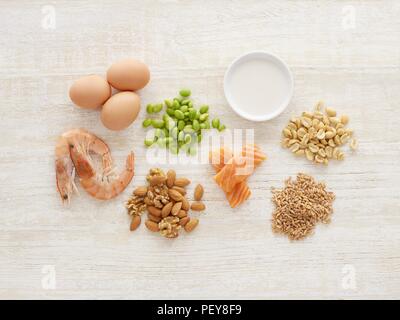 Allergenic foods, still life. Stock Photo