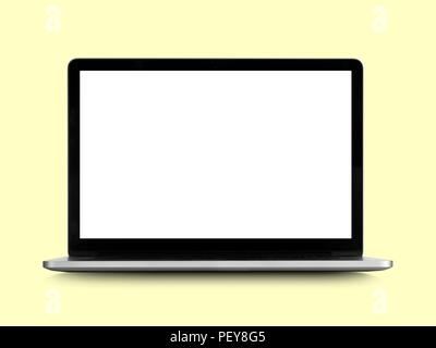 Laptop, studio shot. Stock Photo