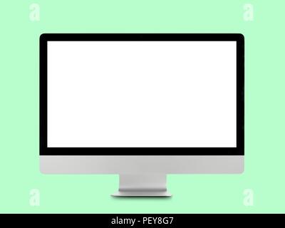 Desktop computer, studio shot. Stock Photo