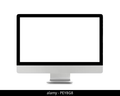 Desktop computer, studio shot. Stock Photo