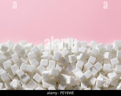 White sugar cubes. Stock Photo