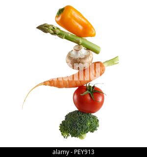 Stack of fresh vegetables. Stock Photo