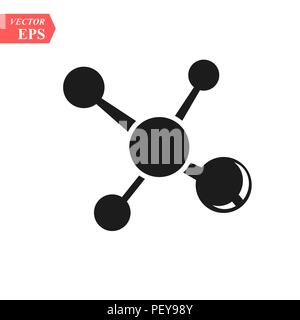 Chemical and physical atoms molecules icon eps10 Stock Vector