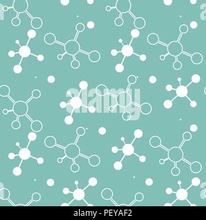 Simple abstract pattern. Vector seamless pattern with crystal lattice. Molecul seamless eps10 Stock Vector
