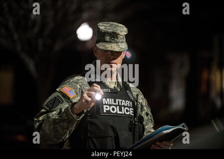 Staff Sgt. Micheal Deitz, patrol supervisor for the 289th Military ...