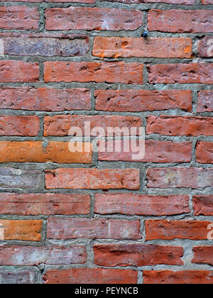 Closeup of very old plain brick wall in large country estate, in Bawtry, England Stock Photo