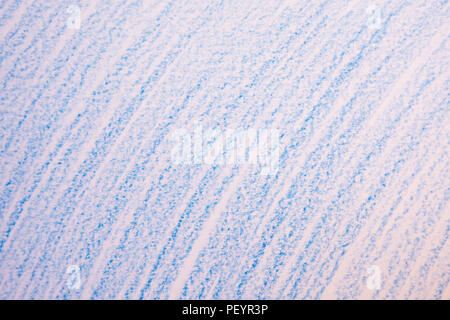 Blue wax crayon scribble background. Blue crayons texture. Stock Photo