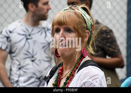 Hundreds attend The Africa Centre Summer Festival 2018 celebrating African and diaspora music, dance, fashion and art! with hundreds of stall and delicrous food and drink at The Africa Centre on 18 August 2018, Southwark, London, UK. Stock Photo