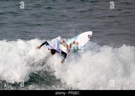 Malia Manuel competing in the US Open of Surfing 2018 Stock Photo - Alamy