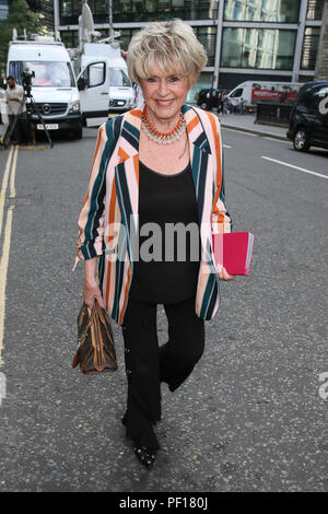 Cliff Richard arriving at the Rolls Building to hear the outcome of the court case against the BBC - London  Featuring: Gloria Hunniford Where: London, United Kingdom When: 18 Jul 2018 Credit: WENN.com Stock Photo