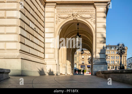 FRANKFURT / GERMANY - AUGUST 17 2018 :Close up of the old opera house at Opernplatz. Stock Photo