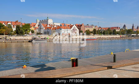 Szczecin,  waterfront view of the city Stock Photo