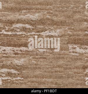 Beautiful travertine pattern useful as background. Seamless square texture, tile ready. High resolution photo. Stock Photo