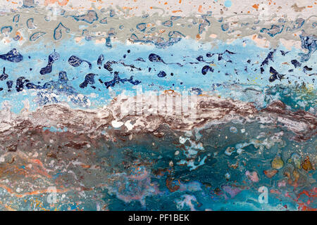 Painted impressionist, abstract image. Sea depth. High resolution photo Stock Photo