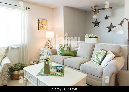 Luxury Residential Home Interior, USA Stock Photo