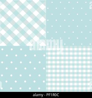 Set of baby boy seamless patterns Stock Vector