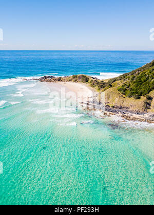 An aerial view of Byron Bay in New South Wales, Australia Stock Photo