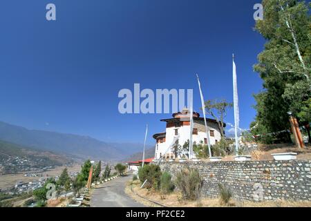 Ta Dzong, Bhutan National museum at Paro, the old capital of Bhutan. Stock Photo