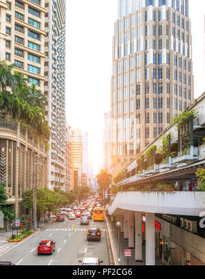 Makati, Philippines - July 30, 2018: Makati Central Business District Stock Photo