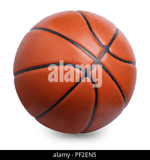 basketball ball isolated on white Stock Photo