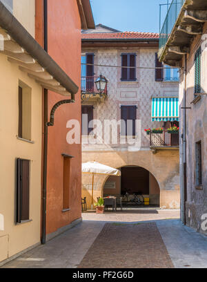 Scenic sight in Mandello del Lario, picturesque village on Lake Como, Lombardy, Italy. Stock Photo