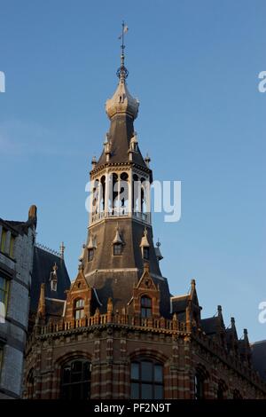 The Former Amsterdam Main Post Office, is currently the Magna Plaza Shopping Centre on Nieuwezijds Voorburgwal. The building is a Rijksmonument. Stock Photo