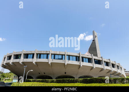 Yoyogi National Stadium (Kenzo Tange), built for the 1964 Summer Olympics in Tokyo, Japan Stock Photo