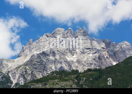 Leogang Mountains Leoganger Steinberge with highest Birnhorn, Alps, Austria Stock Photo