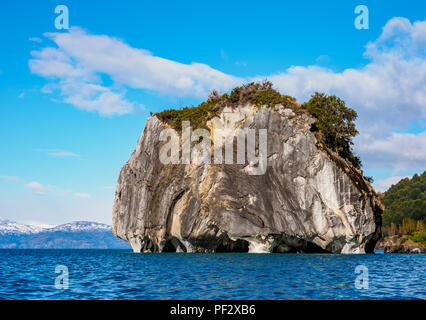 Marble Cathedral, Santuario de la Naturaleza Capillas de Marmol, General Carrera Lake, Puerto Rio Tranquilo, Aysen Region, Patagonia, Chile Stock Photo