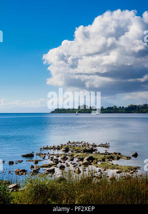 Llanquihue Lake, Puerto Varas, Llanquihue Province, Los Lagos Region, Chile Stock Photo