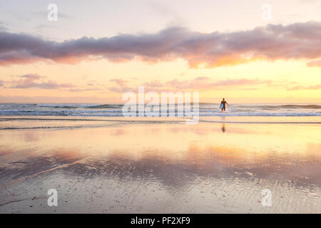 Sunrise at Surfers Paradise on the Gold Coast in Queensland, Australia Stock Photo