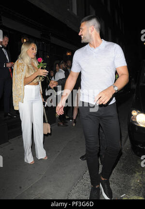 Amber Turner and Dan Edgar at MNKY House Mayfair Featuring: Amber