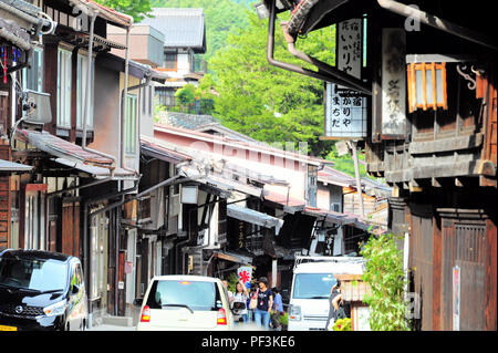 Narai-juku, an old post town on NAKASENDO (OLD TRADE ROUTE during the EDO ERA) Stock Photo