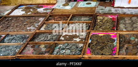Coins for Sale - Chinatown Streets Stock Photo
