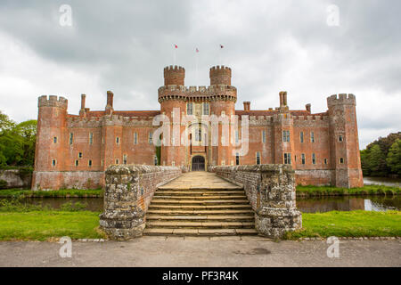 Herstmonceux Castle, East Sussex. Stock Photo