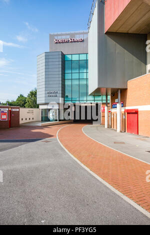 old trafford south stand - manchester united plc vip lounge from dining ...