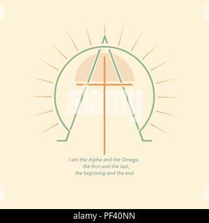 Alpha and Omega Stock Vector