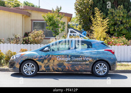 Google Street View camera car; California, USA Stock Photo