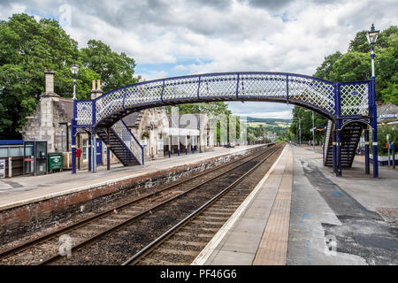 Pitlochry Railway Station Scotland Stock Photo