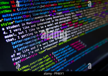 Desktop source code and technology background, Developer or programer with  coding and programming, Wallpaper by Computer language and source code, Com  Stock Photo - Alamy