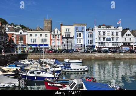 The Boatfloat and Quay, Dartmouth, South Devon, England, UK Stock Photo