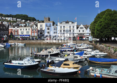 The Boatfloat and Quay, Dartmouth, South Devon, England, UK Stock Photo