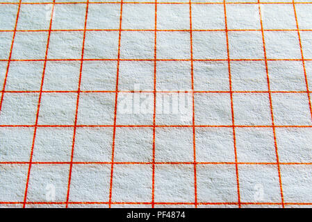 A sheet of paper in a close-up cage. Stock Photo