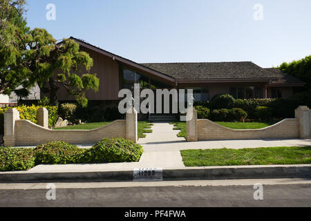 A general view of the iconic Brady Bunch home the clan once lived in is ...