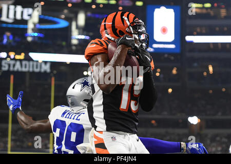 Texas, USA. 18 August 2018. Dallas Cowboys cornerback Anthony Brown (30)  during the NFL football game between the Cincinnati Bengals and the Dallas  Cowboys at AT&T Stadium in Arlington, Texas. Shane Roper/Cal