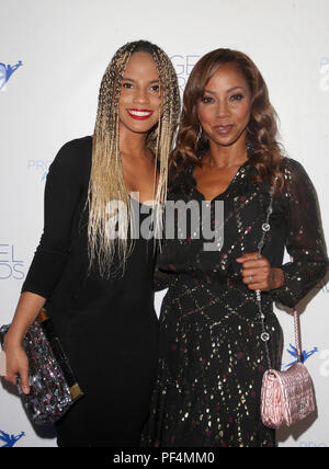 Los Angeles, USA. 18 August 2018.  Los Angeles, California - Ryan Elizabeth Peete, Holly Robinson Peete. Project Angel Food's 28th Annual Angel Awards held at Project Angel Food. Photo Credit: Faye Sadou/AdMedia Credit: Faye Sadou/AdMedia/ZUMA Wire/Alamy Live News Stock Photo