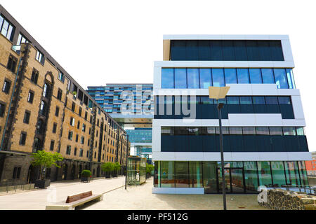 COLOGNE, GERMANY - MAY 31, 2018: Modern business glass buildings in Cologne, Germany Stock Photo