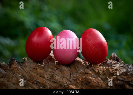 Three Easter Eggs Stock Photo