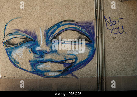 Alien Graffiti  Sofia Bulgaria Stock Photo